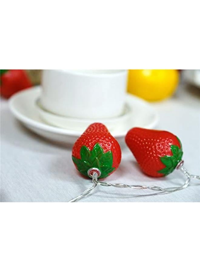 NIBEMINENT 3 Meters 20LED Strawberry String Lights Battery Powered Indoor Outdoor Lighting Lamp for Wedding Home Birthday Garden Yard Patio Party Decorations  - Image 5