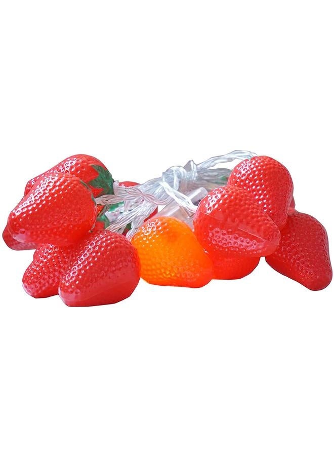 NIBEMINENT 3 Meters 20LED Strawberry String Lights Battery Powered Indoor Outdoor Lighting Lamp for Wedding Home Birthday Garden Yard Patio Party Decorations  - Image 2