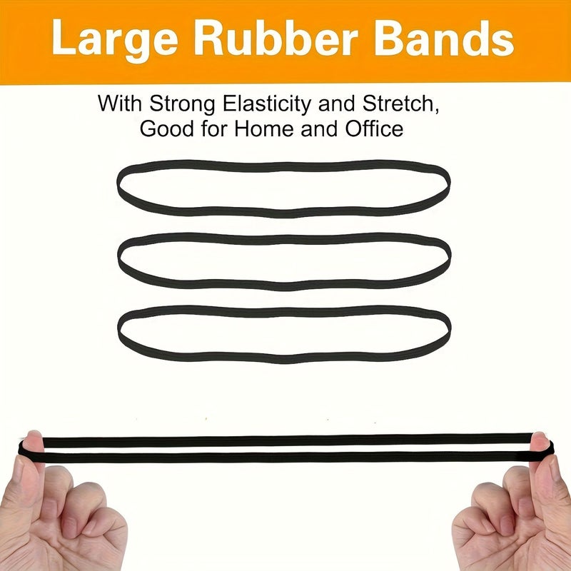 10 Pcs Heavy Duty Black Rubber Straps 360mm Industrial Elastic Bands For Warehouse Bundling Home Organizing Moving And Crafts - Image 4