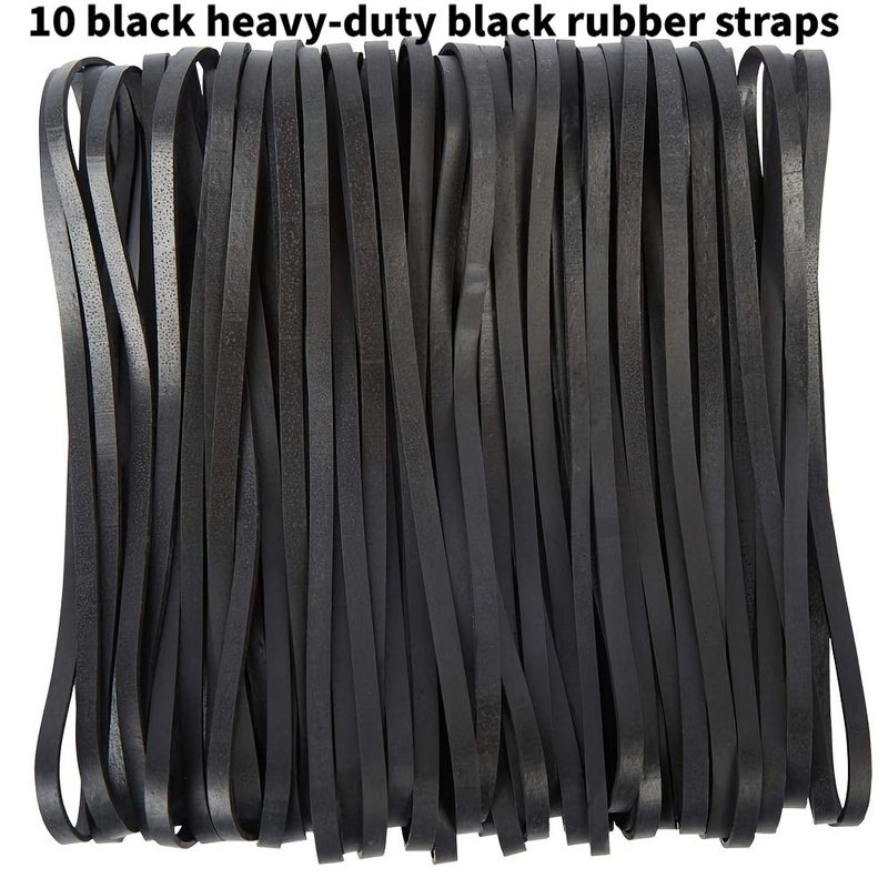 10 Pcs Heavy Duty Black Rubber Straps 360mm Industrial Elastic Bands For Warehouse Bundling Home Organizing Moving And Crafts - Image 5