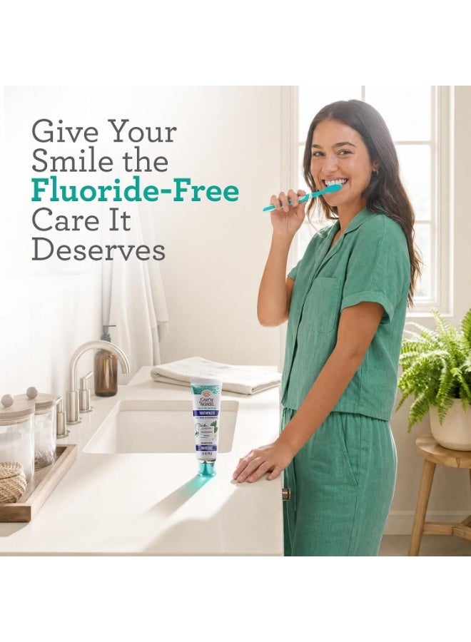 GuruNanda Hydroxyapatite Toothpaste, SLS & Fluoride Free, Whitening Toothpaste - Freshens Breath, Fights Plaque - Natural CocoMint Jasmine Neem - Image 5