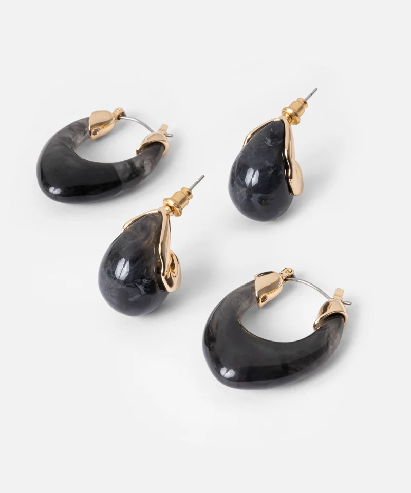 ابيكول طقم أقراط من الراتنج