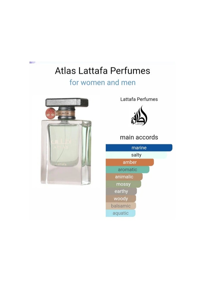 Lattafa Atlas Eau De Parfum,Alternative to Parisi Megamare, Sophisticated, Mesmerising Fragrance,Long Lasting,Captivating,Most Admired Perfume,Unisex,55ml  - Image 3