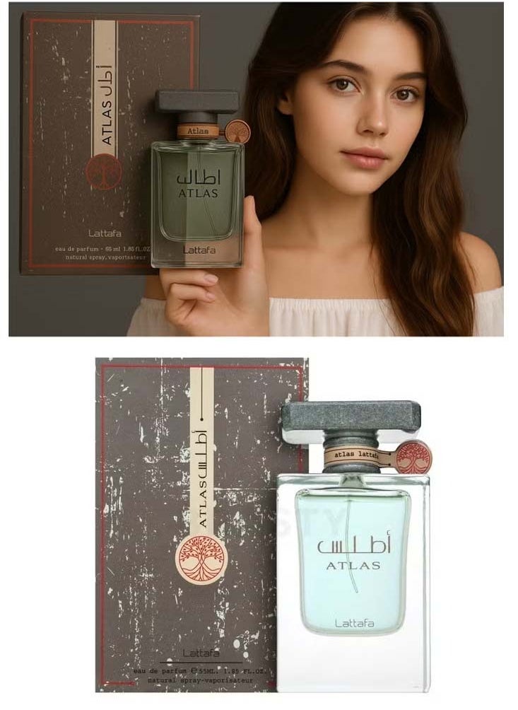Lattafa Atlas Eau De Parfum,Alternative to Parisi Megamare, Sophisticated, Mesmerising Fragrance,Long Lasting,Captivating,Most Admired Perfume,Unisex,55ml  - Image 1