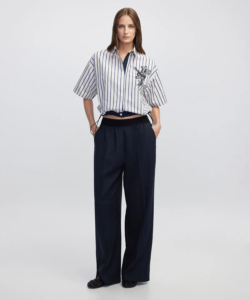 ابيكول Mixed Media Trousers