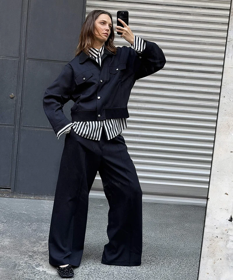 ابيكول Mixed Media Trousers