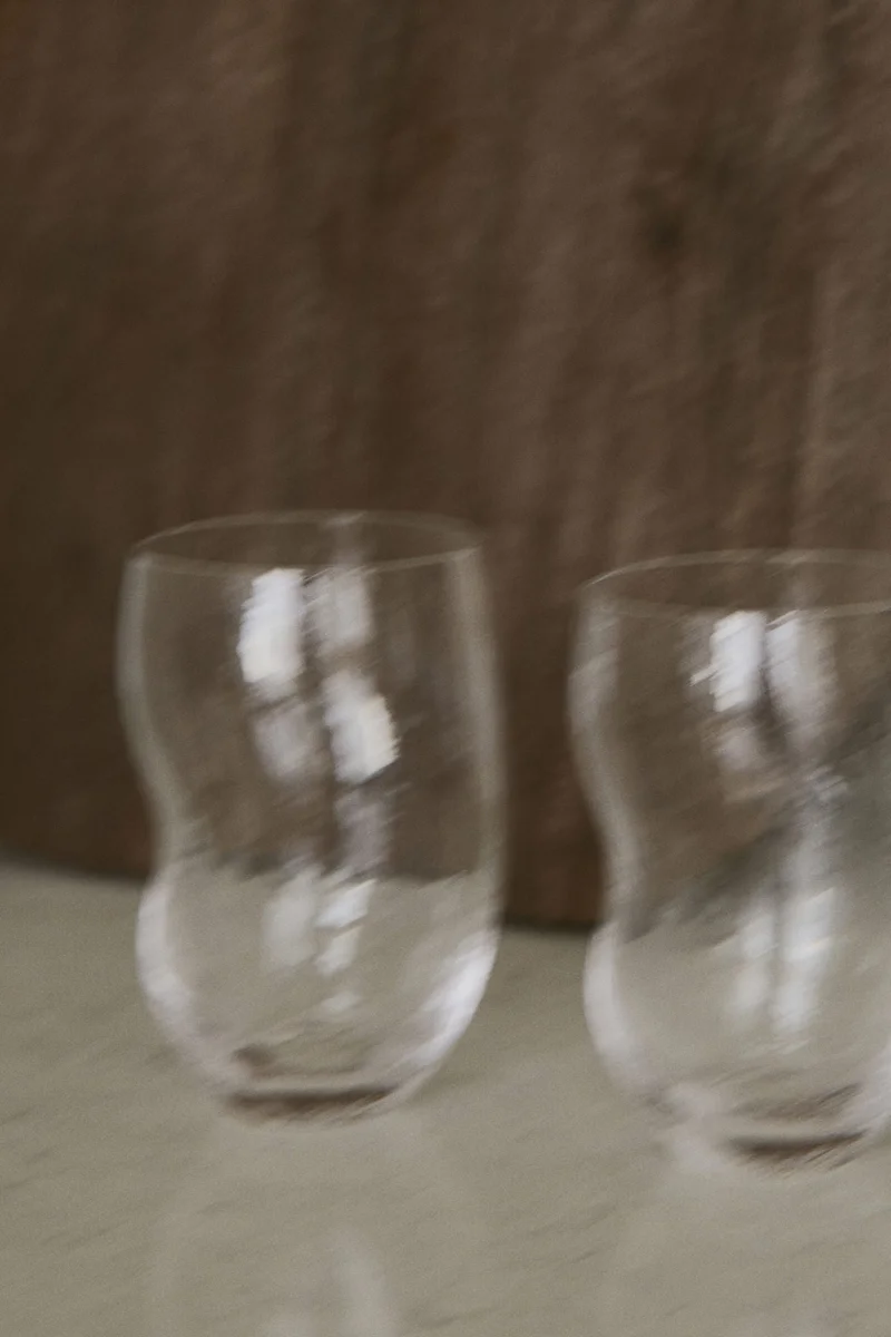 H&M 2-pack glass tumblers