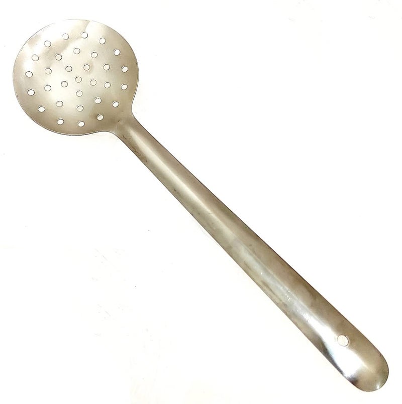 IMREX Imrex Stainless Steel Serving and Cooking Spoons Set of 3 PCs Combo1 of Slotted Turner 1 of Deep Ladle 1 of Skimmer 32cm Long - Image 3