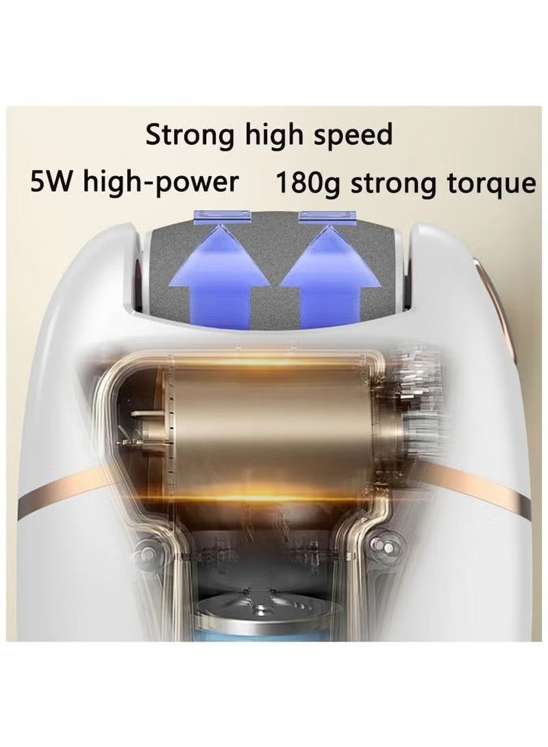 Electric rechargeable foot scrubber with coarse head to remove thick dead skin on the heels - Image 4