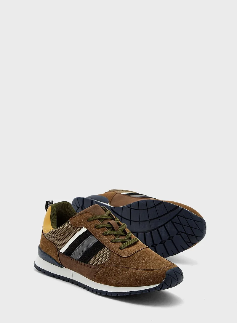 Seventy Five Webbing Detail Casual Sneakers