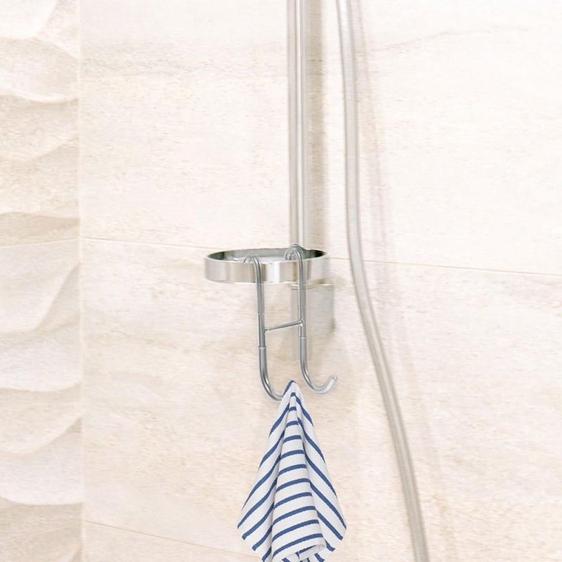 2Pcs Stainless Steel Shower Door Towel Hooks With Scratch Proof Pads For Bathroom Organization - Image 4
