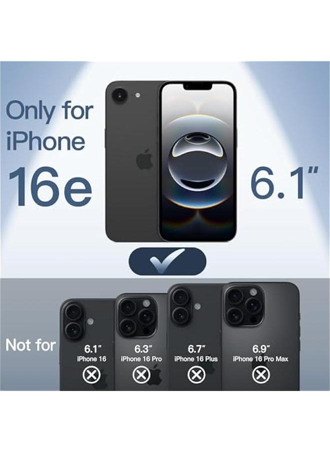 Generic Ultra Slim Case for iPhone 16e 6.1-Inch 2025, Camera Lens Full Protection, Lightweight Matte Finish PP Hard Minimalist Cover (Black)  - Image 2