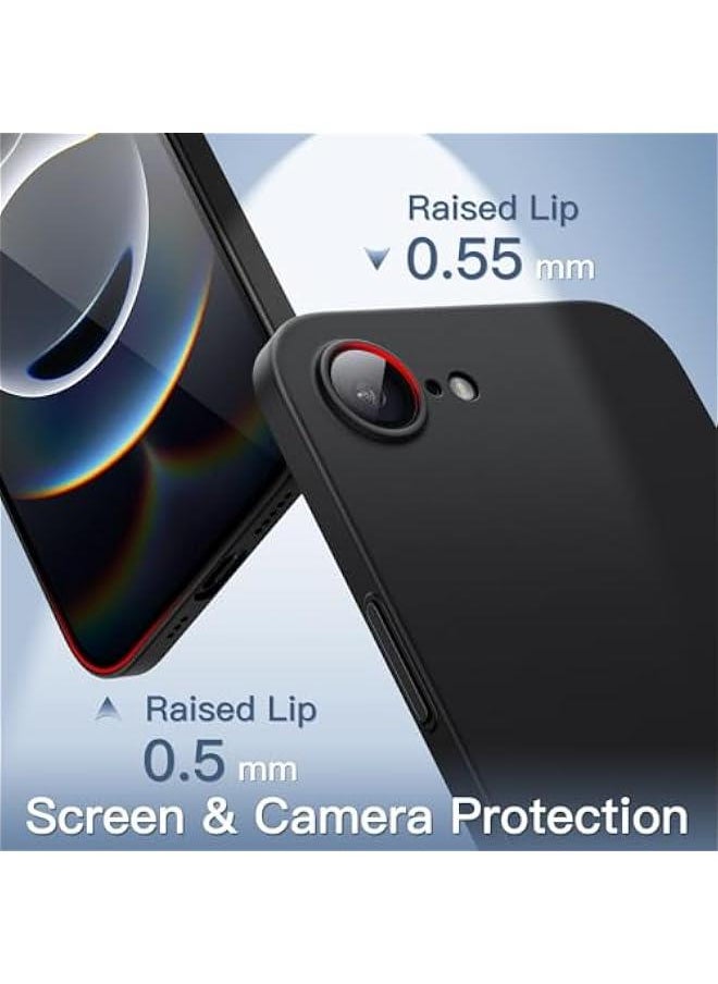 Generic Ultra Slim Case for iPhone 16e 6.1-Inch 2025, Camera Lens Full Protection, Lightweight Matte Finish PP Hard Minimalist Cover (Black)  - Image 4