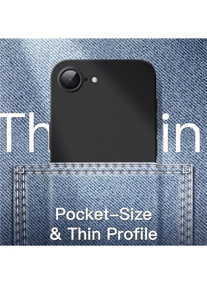 Generic Ultra Slim Case for iPhone 16e 6.1-Inch 2025, Camera Lens Full Protection, Lightweight Matte Finish PP Hard Minimalist Cover (Black)  - Image 5