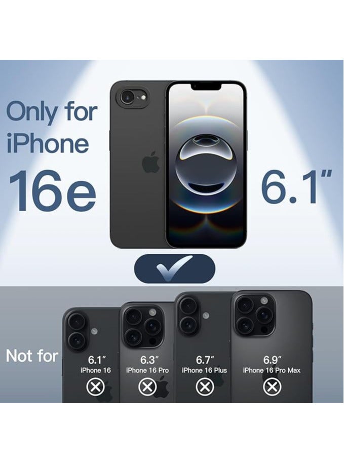 Ultra Slim Case for iPhone 16e 6.1-Inch 2025, Camera Lens Full Protection, Lightweight Matte Finish PP Hard Minimalist Cover (Black)  - Image 2