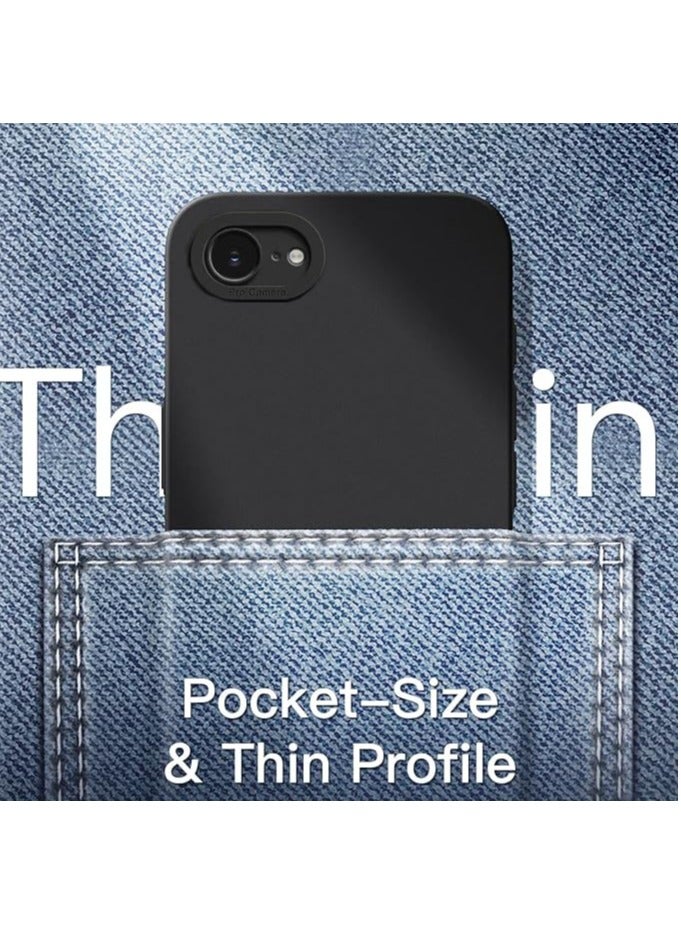 Ultra Slim Case for iPhone 16e 6.1-Inch 2025, Camera Lens Full Protection, Lightweight Matte Finish PP Hard Minimalist Cover (Black)  - Image 5