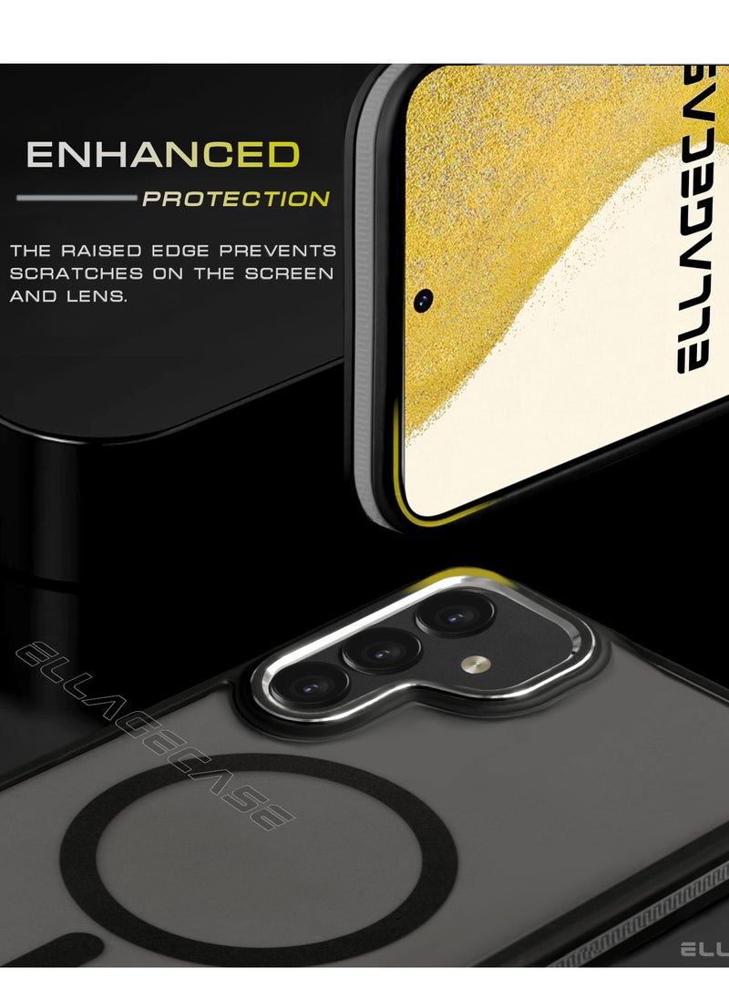 Stylish Case for Samsung Galaxy S24 Plus, Solid Camera Protection, Shockproof, Enhanced Protection, Compatible with Magsafe and Wireless Charging