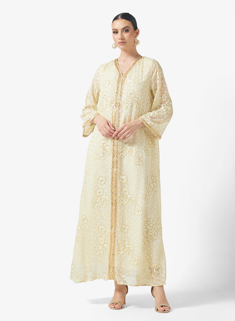 Khizana Embroidered Jalabiya - Image 4