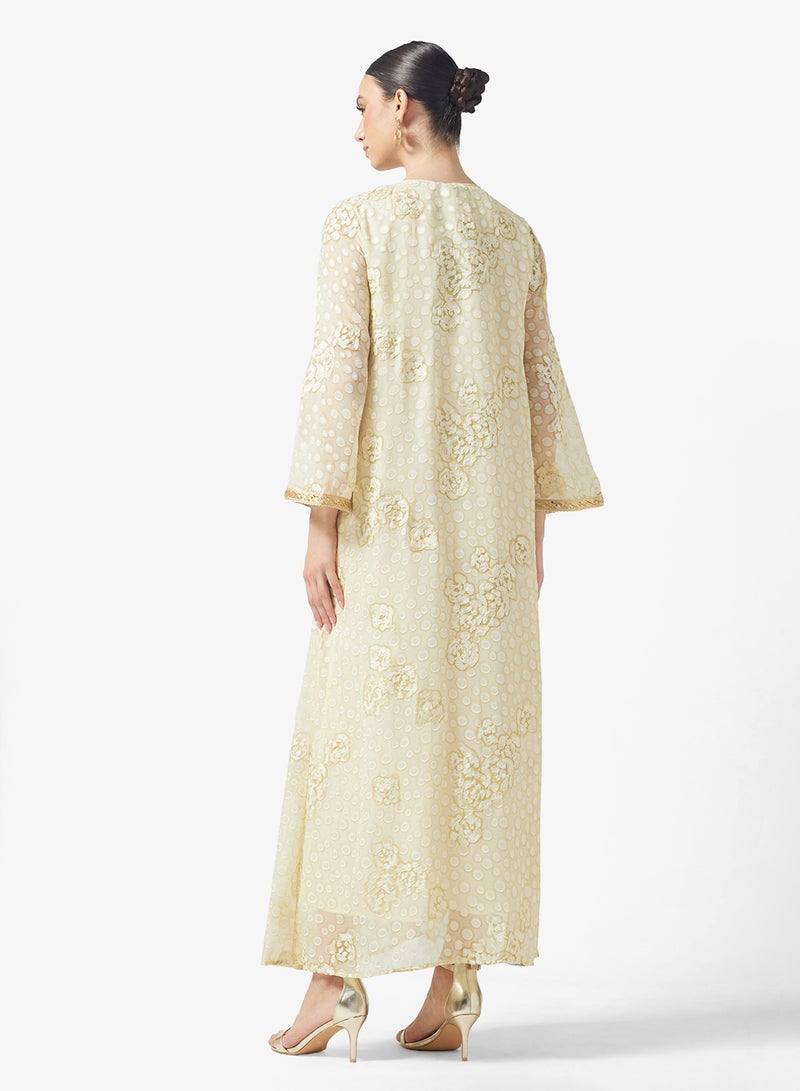 Khizana Embroidered Jalabiya - Image 2