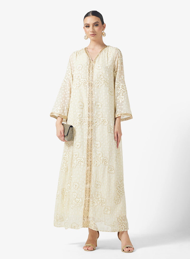 Khizana Embroidered Jalabiya - Image 1