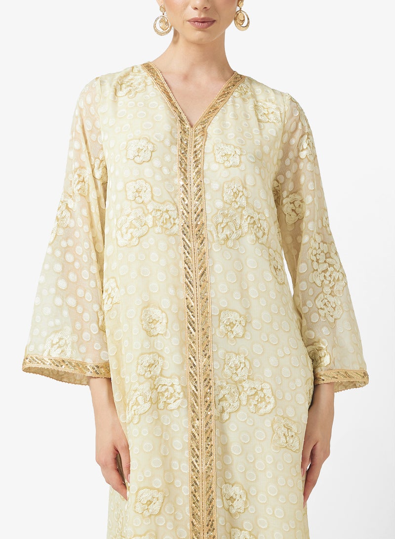 Khizana Embroidered Jalabiya - Image 3