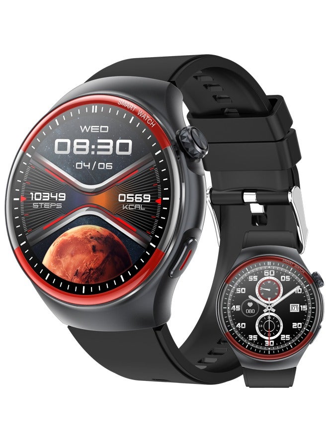 رولستيمي 1.43 بوصة ساعة ذكية اللياقة البدنية تشغيل ساعة بلوتوث مراقبة درجة الحرارة عداد الخطى دعوة تذكير متوافق مع الروبوت دائرة الرقابة الداخلية النساء الرجال حر اليدين المكالمات مقاوم للماء ساعة - Image 1