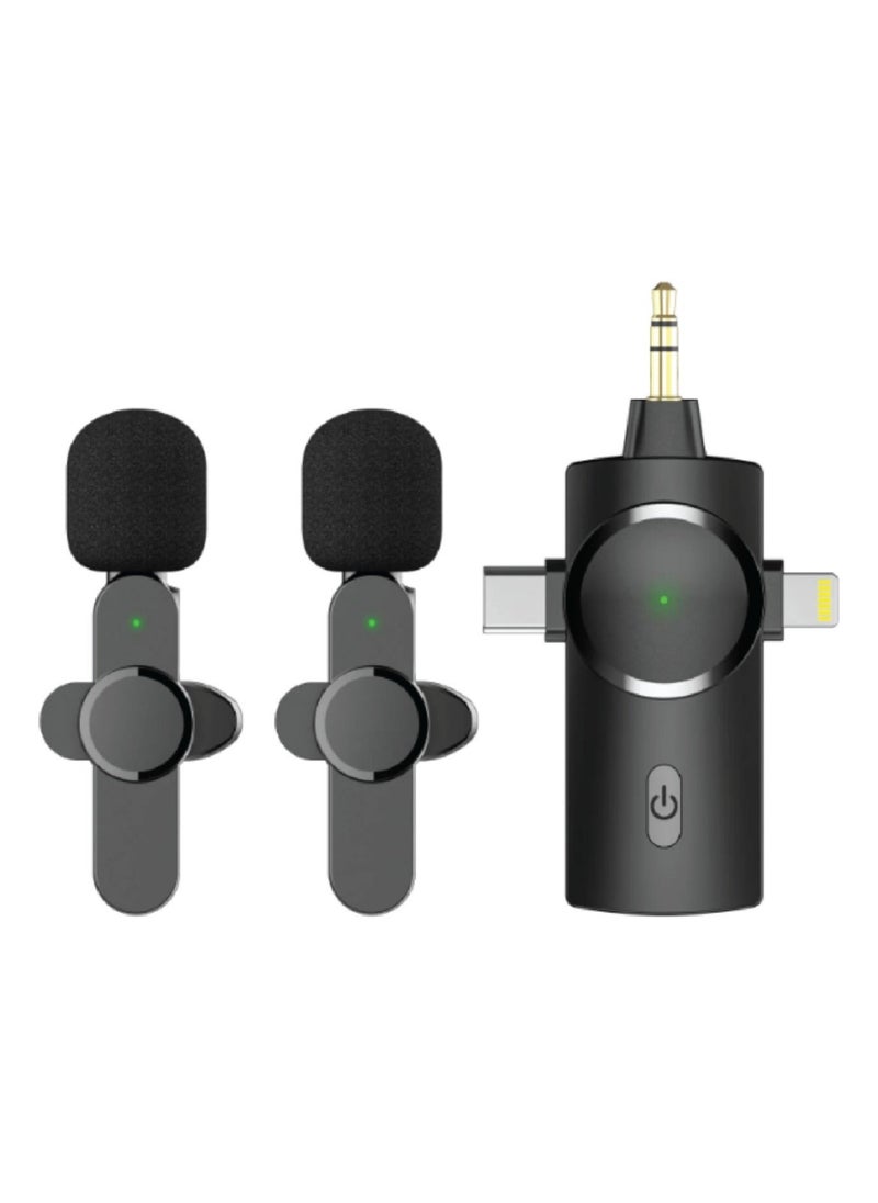Raxoom - Wireless Lavalier Microphone 3 in 1 for iPhone iPad iPhone 15 USB C Smartphone Computer Camera, Plug and Play Intelligent Noise Reduction Mini Mic for Vlog YouTube TikTok Live Streaming - Image 1