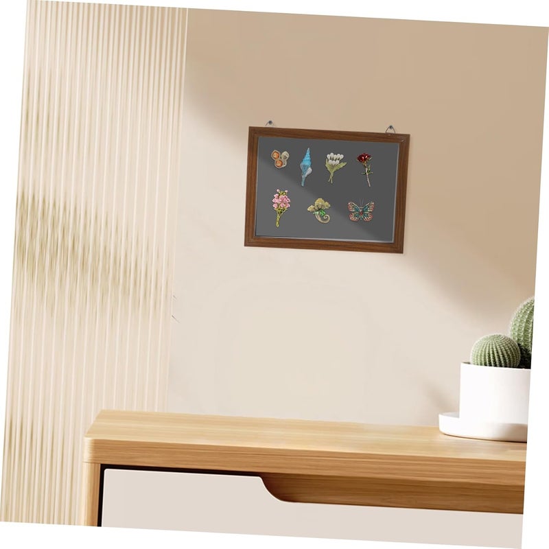 Healifty Wood Grain Medal Display Case with Clear Lid Elegant Organizer for Badges Brooches and Keepsakes Storage for Collectors and Memorabilia - Image 5