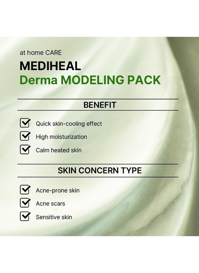 MEDIHEAL - Derma Modeling Pack (Madecassoside) Relieving Blemish Marks For Clear Skin Easy Diy Home Spa Kits Hydrating Icy Jelly Mask For Skin Refreshment - Image 1