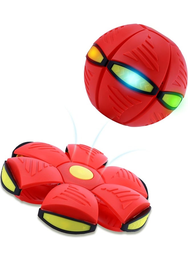Magic Metaball ، الكرة المرتدة مع 3 أضواء ، التفاعلية المنبثقة تحويل الطيران طبق لعبة ، القابلة للطي Frisbee الطائرة القرص للتفاعل بين الوالدين والطفل الأطفال اللعب - Image 1