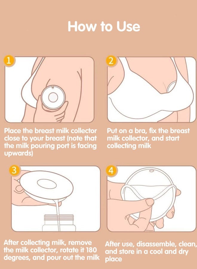 Super ZYouth Silicone Nipple Shields, Breast Milk Collection Catcher for Breastfeeding Relief Protect Cracked, Sore, Engorged Nipples While Nursing or Pumping During The Day - Image 2