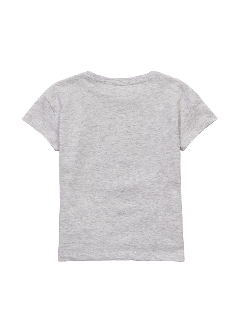 MINOTI Girls Short Sleeve T-Shirt with Front Print  - Image 3