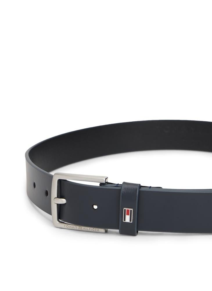 TOMMY HILFIGER Kids' Square Buckle Leather Belt - Image 2