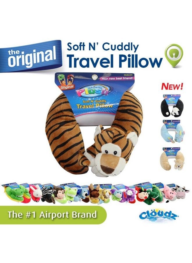 Cloudz Kids Plush Animal Neck Pillow Tiger  - Image 3