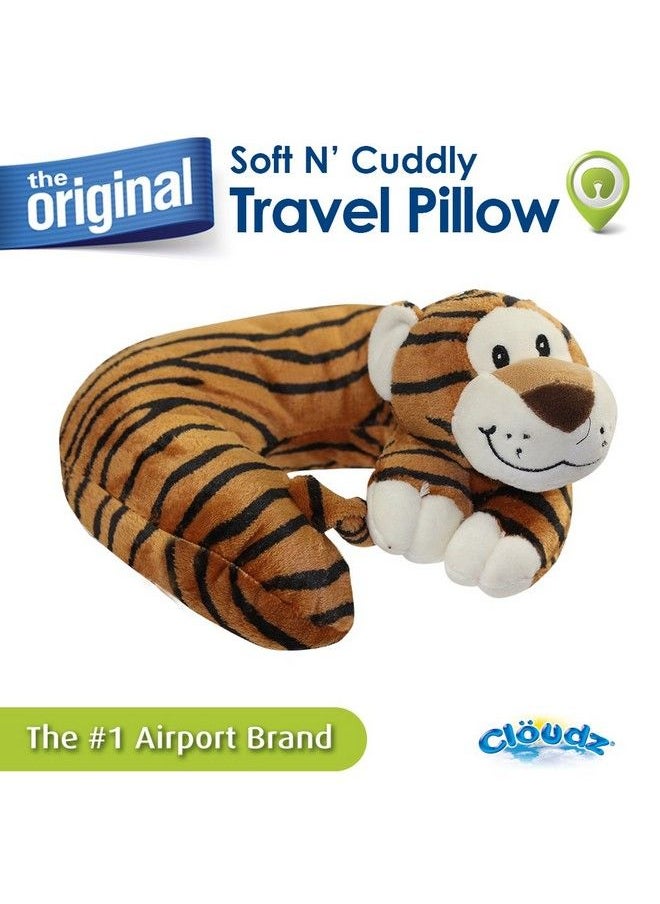 Cloudz Kids Plush Animal Neck Pillow Tiger  - Image 4