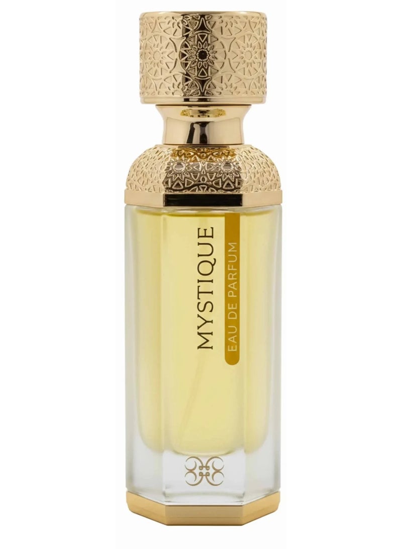 MYSTIQUE Luxury Eau De Parfum for Men and Women Exquisite Blend of White Chocolate and Orris Root with Bitter Orange Jasmine and Amber for a Royal Lasting Scent