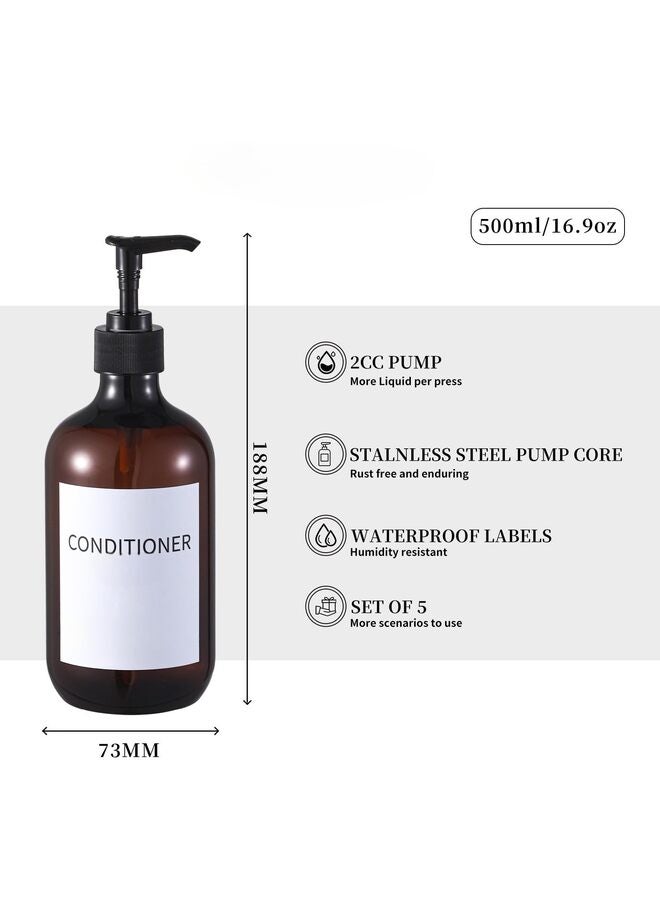 Soap Dispenser, Wall Mount Set of 3 - No Drill Shower Soap Dispenser Wall Easy to Refill Shampoo Dispenser for Shower Wall (Color : BLACK) - Image 2