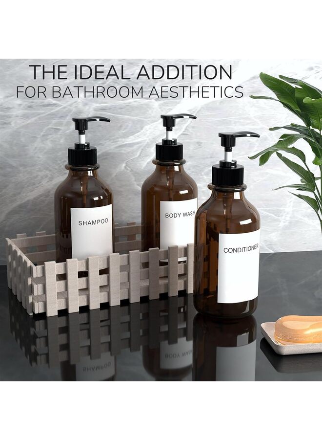 Soap Dispenser, Wall Mount Set of 3 - No Drill Shower Soap Dispenser Wall Easy to Refill Shampoo Dispenser for Shower Wall (Color : BLACK) - Image 5