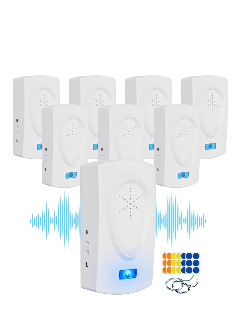 SYOSI Ultrasonic Pest Repeller Indoor, 8 Pack Ultrasonic Pest Repellent, Electronic Pest Reject Ultrasonic Plug in, Indoor Pest Control, Ultrasonic Pest Repellent for Home, Kitchen, Office  - Image 1