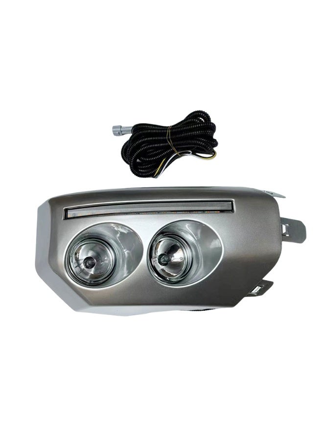 FJ Cruiser Special Fog Light Nigh/Day Running 2008-2014 With Wire&Swtich, 2PCS/Set Silver LED Fog Light Kit with DRL for FJ Cruiser, Silver Housing, Dual Lens Design - Image 3