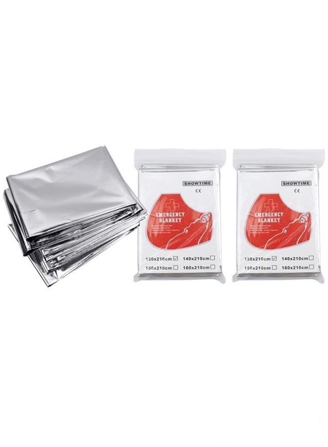 Emergency Blankets Thermal Blanket-(5 Pack) of Gigantic Space Blanket 82 * 64 in. Survival Blankets Heavy Duty Camping Gear,First Aid… - Image 5