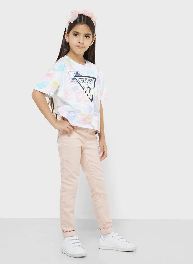 جس Kids Logo T-Shirt