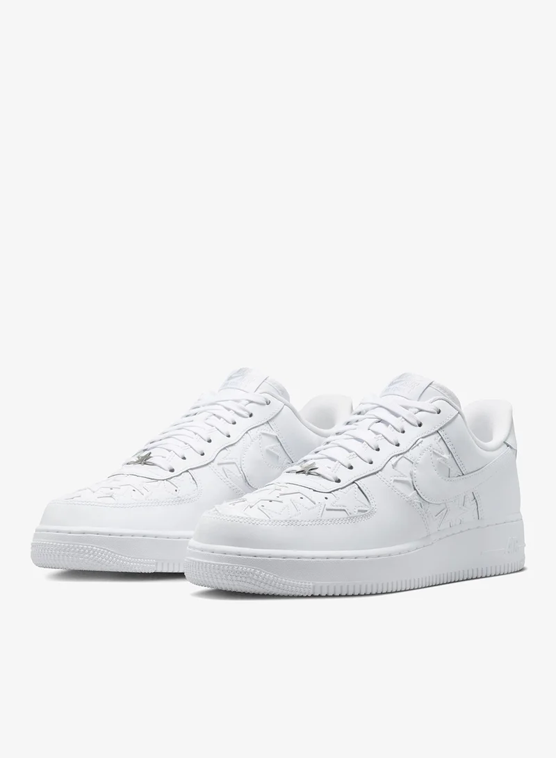 Nike WHITE/WHITE-MTLC SILVER Air Force 1 '07 Lv8 Edge for Men | Best Price UAE