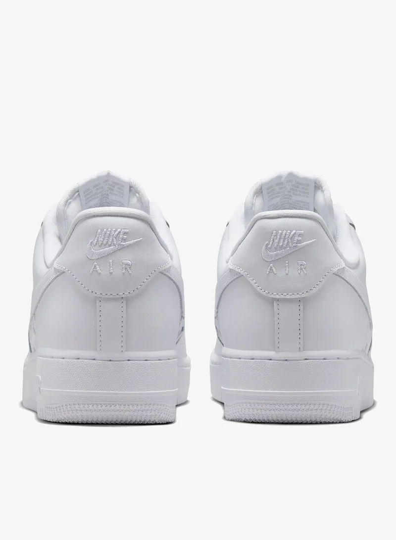 Nike WHITE/WHITE-MTLC SILVER Air Force 1 '07 Lv8 Edge for Men | Best Price UAE