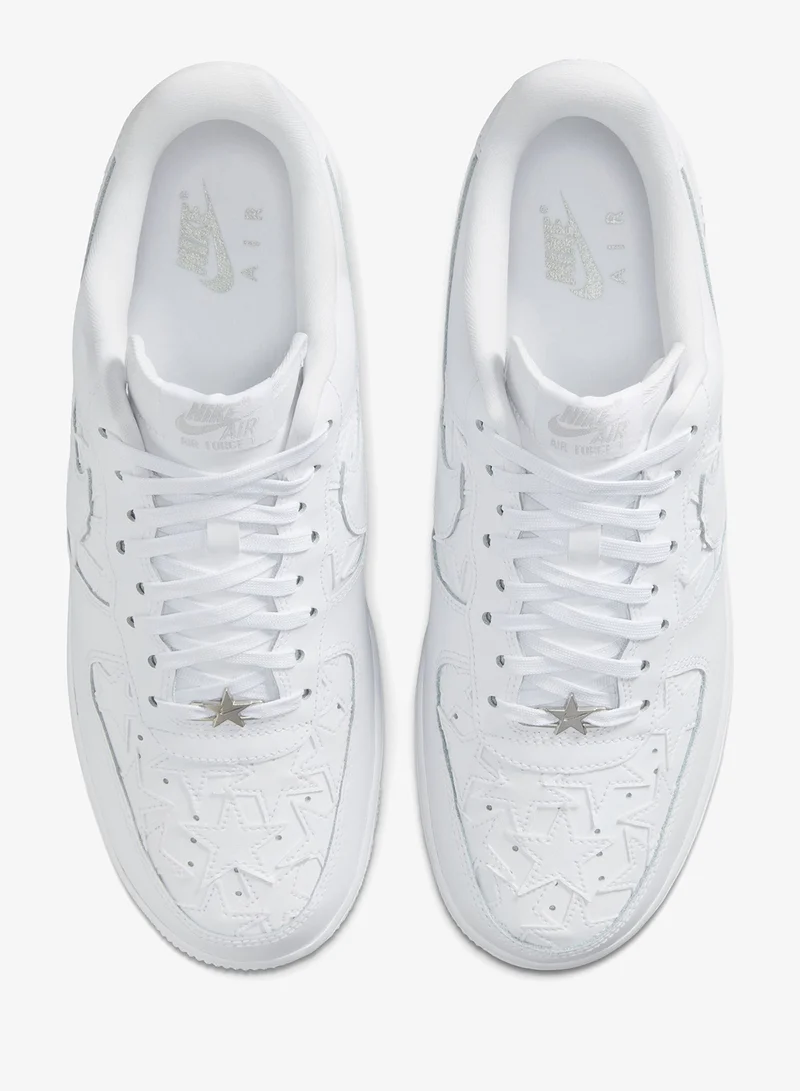 Nike WHITE/WHITE-MTLC SILVER Air Force 1 '07 Lv8 Edge for Men | Best Price UAE