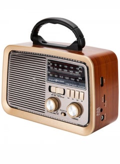 Denx "Classic Portable Radio with Bluetooth Speaker: DENX/DX2427 Brand Dink's"  - Image 1
