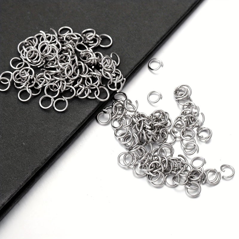 200Pcs 7mm 304 Stainless Steel Open Jump Rings Rust Resistant Hypoallergenic Bracelet Connector - Image 4