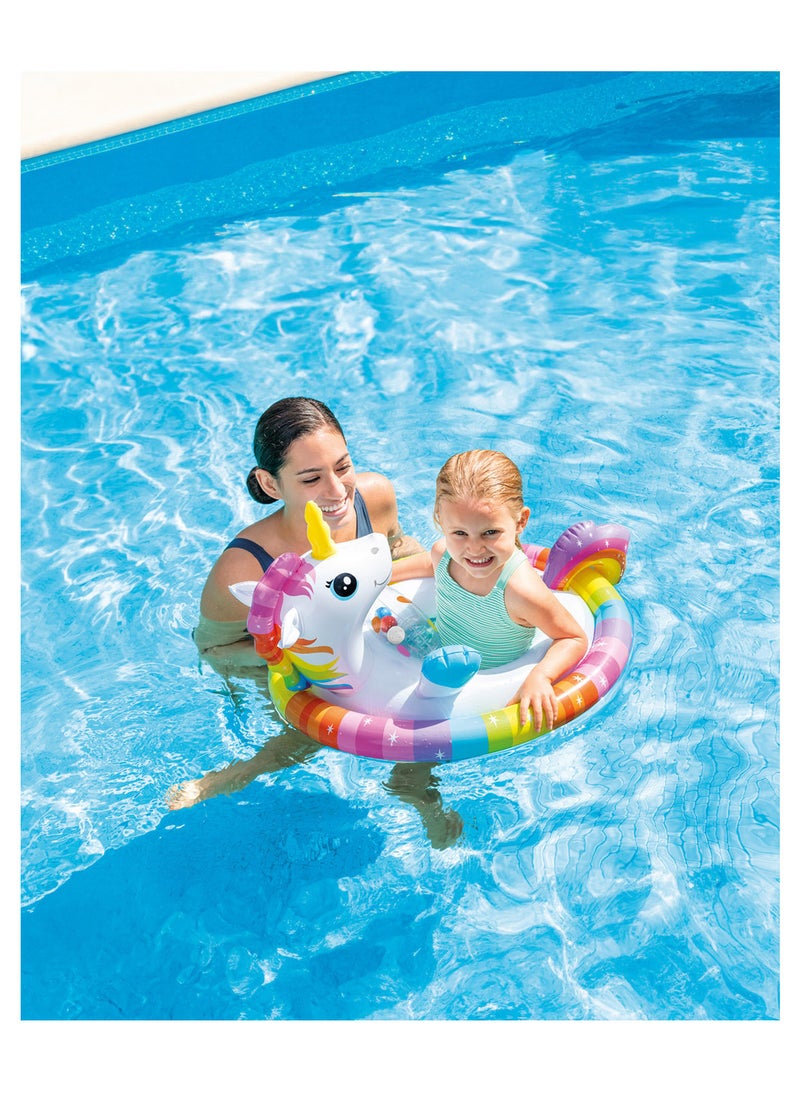 INTEX See-Me-Sit Unicorn Pool Rider for Kids - 33 x 23inch  - Image 2