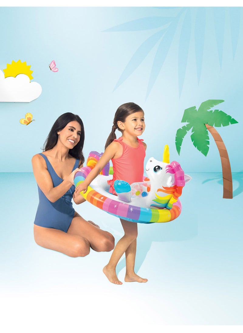 INTEX See-Me-Sit Unicorn Pool Rider for Kids - 33 x 23inch  - Image 4