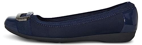 Anne Klein Womens Uplift Ballet Flat Navy 6 M US - Image 3